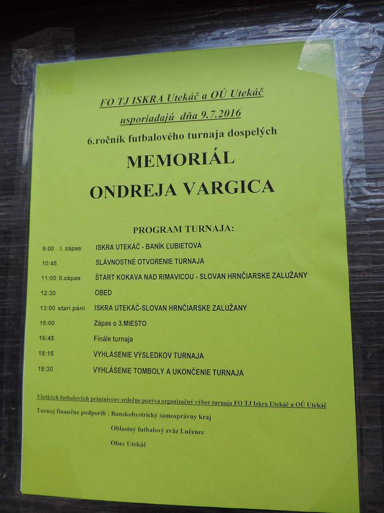 Fotogaléria Memoriál Ondreja Vargica (17) Memoriál Ondreja Vargica